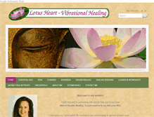 Tablet Screenshot of lotusheart-vibrationalhealing.com